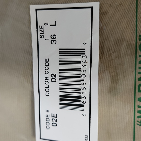 New in pkg Haband mens pants 36L - lightweight khaki - Picture 3 of 7